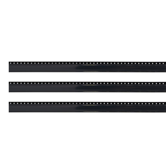 Flat Punched Carrier Tape Black Polycarbonate